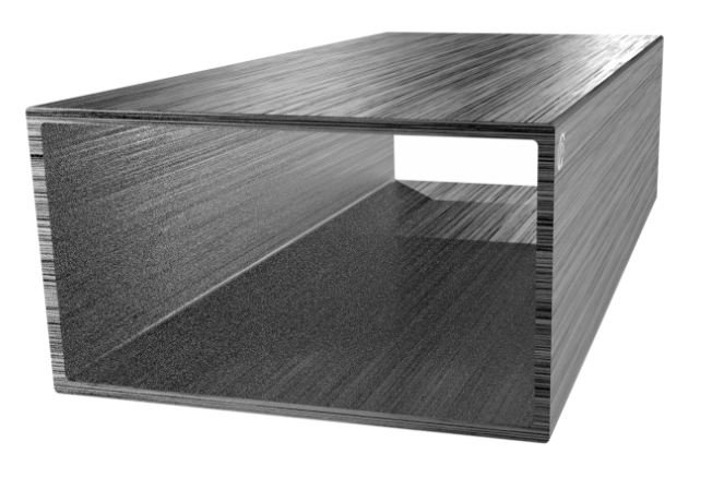 профиль алюминиевый прямоугольный 40х70х2